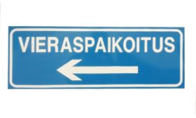 Työmaakyltti / opastetaulu