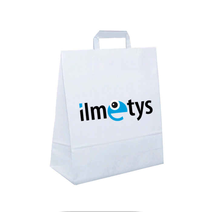 Paper bag white with logo