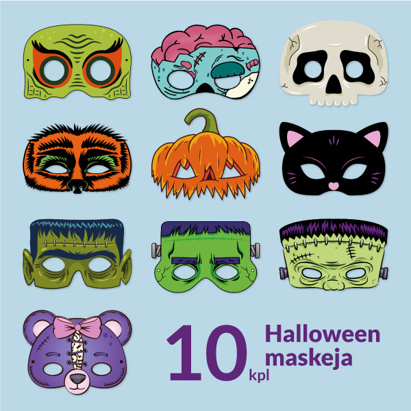 Halloween maskit 10kpl